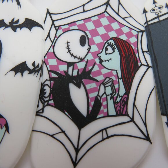 Silicone Spatula Nightmare Before Christmas 4 Pack Set Short Wood Handle New - Picture 6 of 12